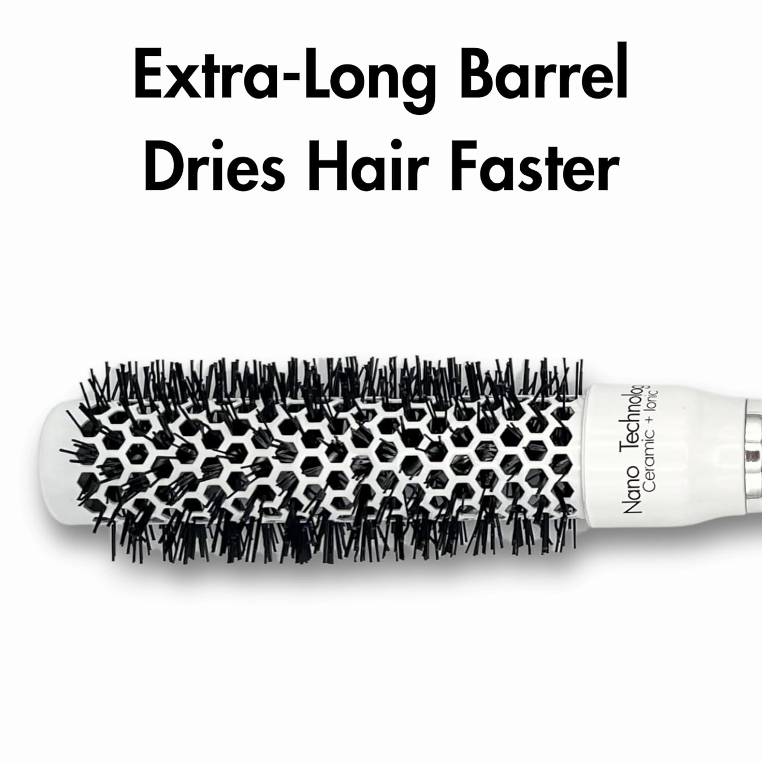 Round Hair Brush for Professional Blow Drying - Ceramic Ionic Thermal Barrel Brush for Blowouts and Precise Styling - Lightweight (1 Inch)