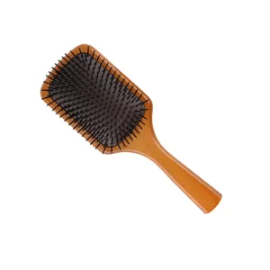 SAFIGLE Wooden Paddle Brush Massage Comb for Women Portable Hair Styling Tool with Non Skid Handle for All Hair Detangles and Stimulates Scalp present for Friends
