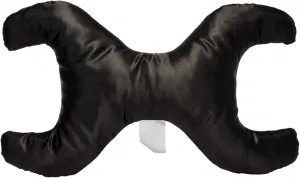 Save My Face!" Pillow La Petite Just The Pillow Luxury Satin Black