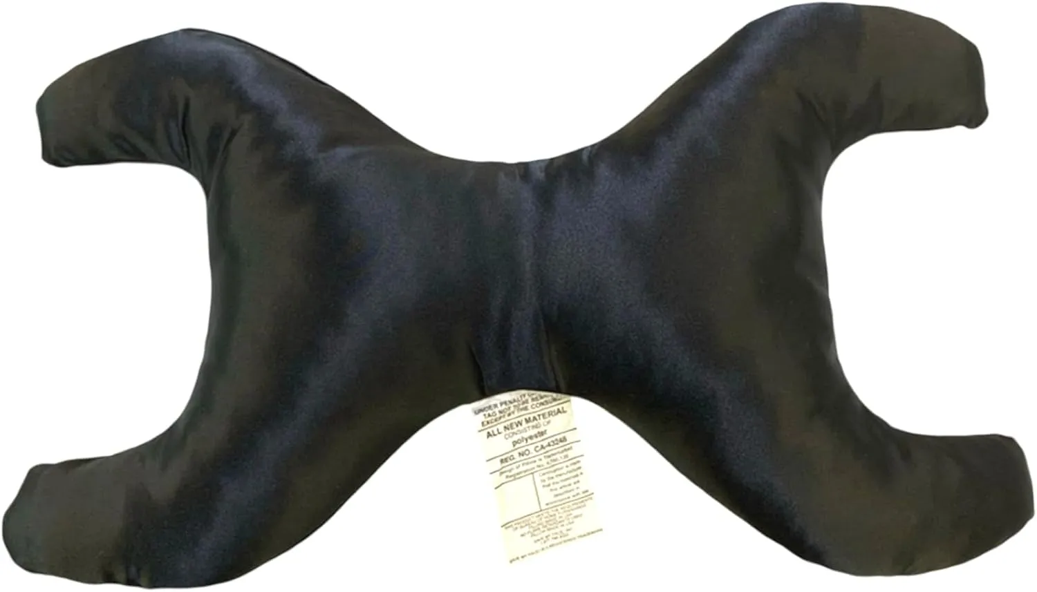 Save My Face!" Pillow La Petite Just The Pillow Luxury Satin Black