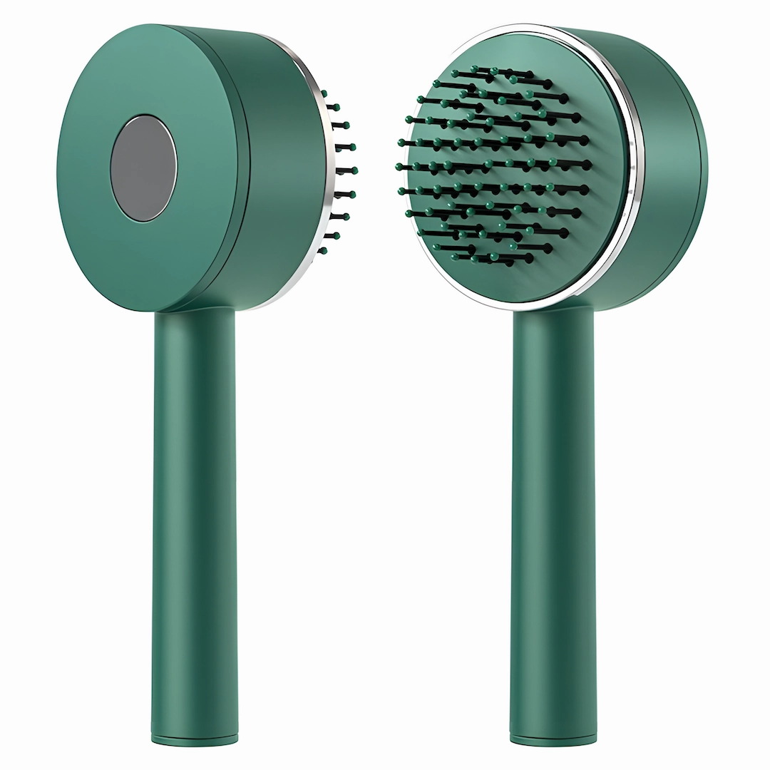 Self Cleaning Round Hair Brush