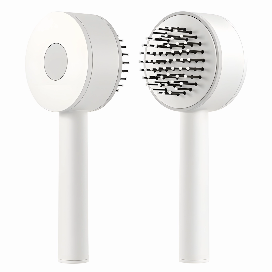 Self Cleaning Round Hair Brush