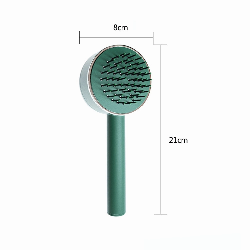 Self Cleaning Round Hair Brush