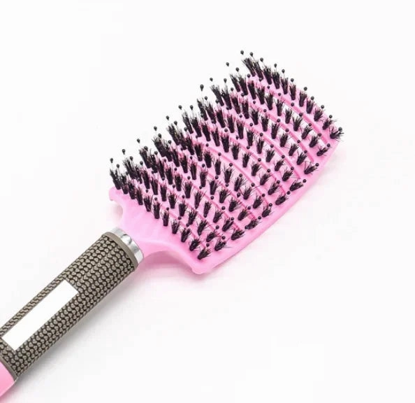 SilkyDetangle Comb - Bristle & Nylon Hairbrush for Effortless Styling