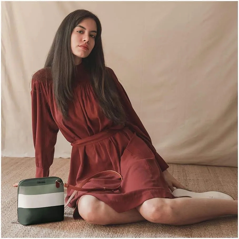 Slim Trapeze Crossbody Purse for Women, Girls | Vegan Leather | Stylish Ladies Wallet | Shoulder Handbag