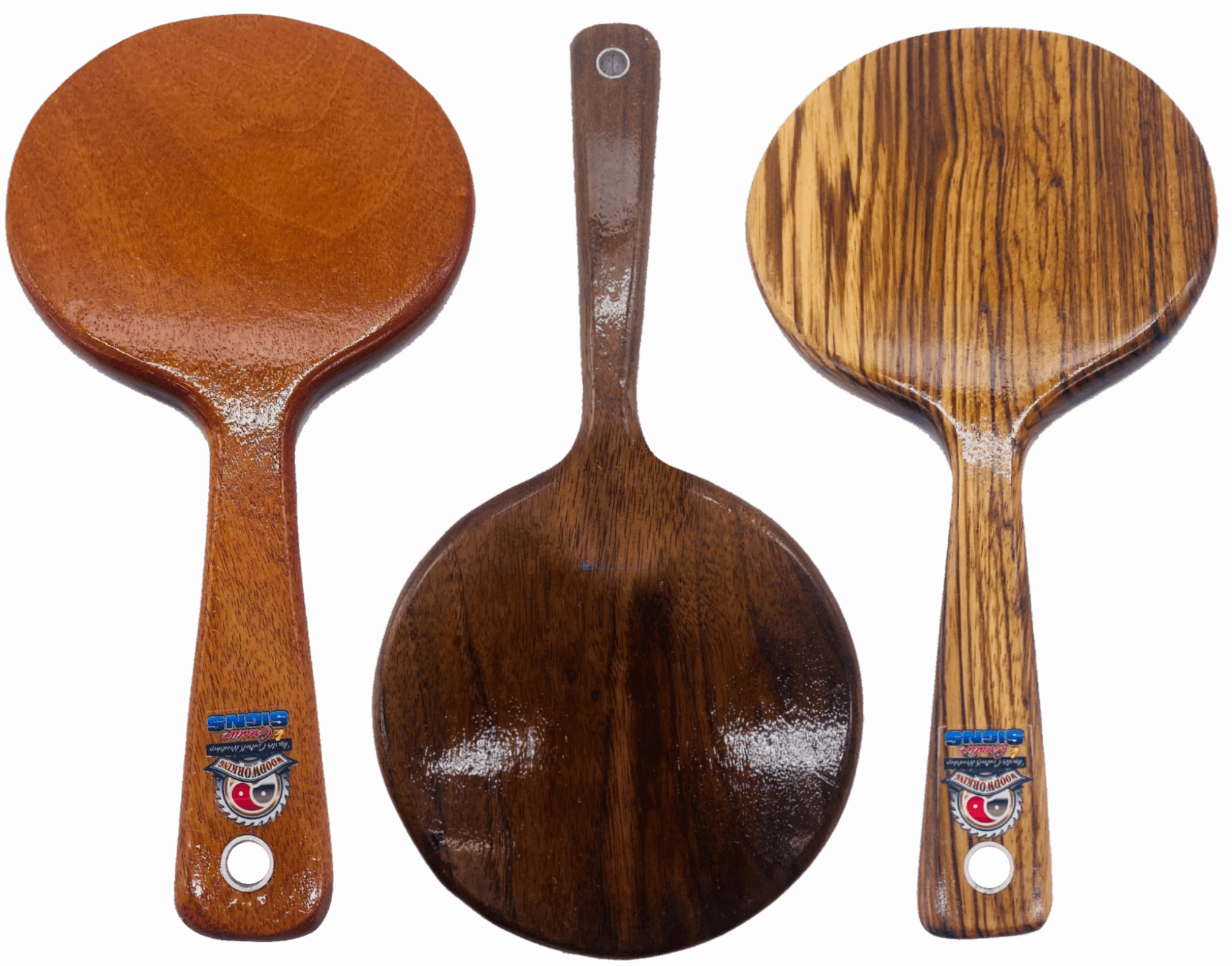 Small Round OTK Hardwood Spanking Paddle