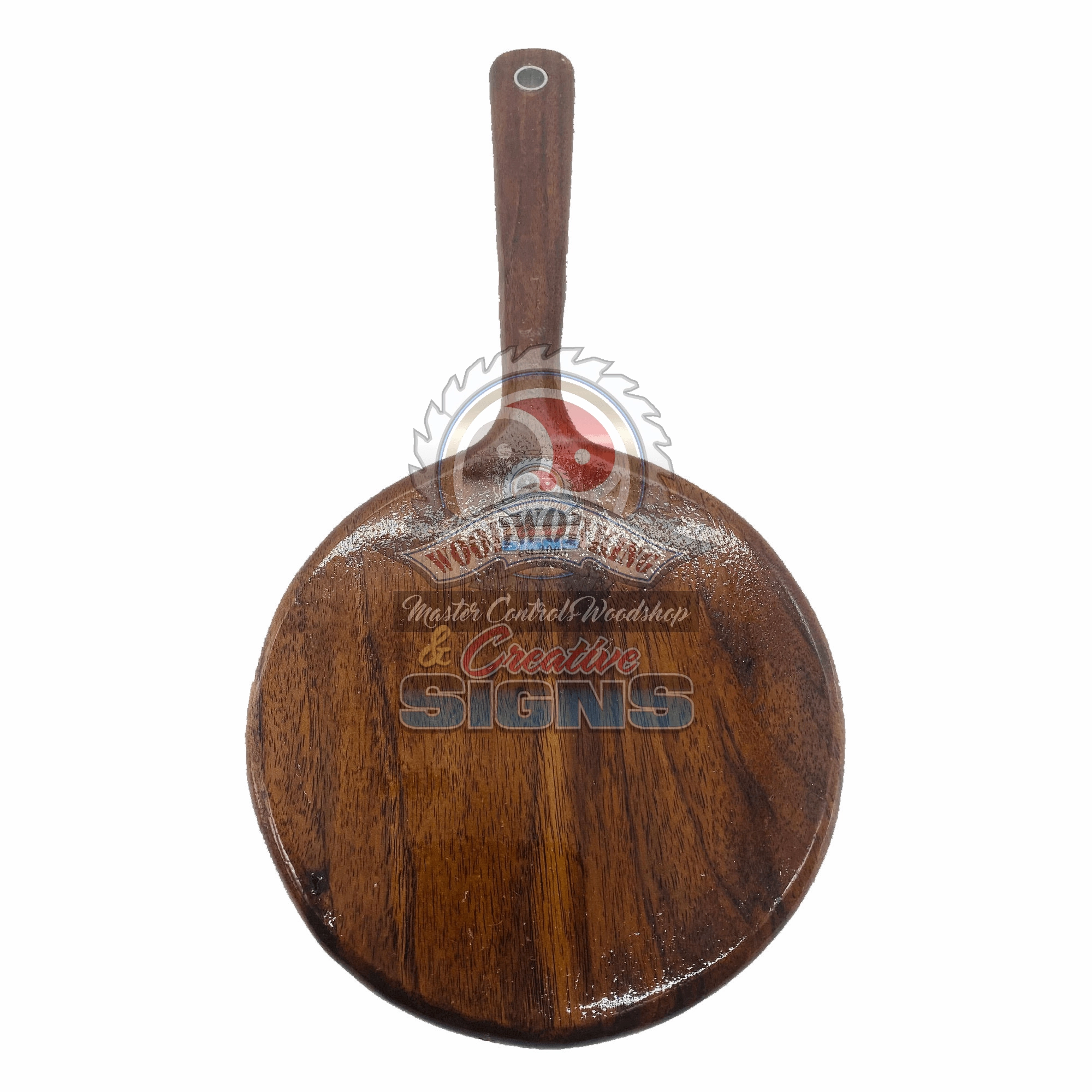Small Round OTK Hardwood Spanking Paddle