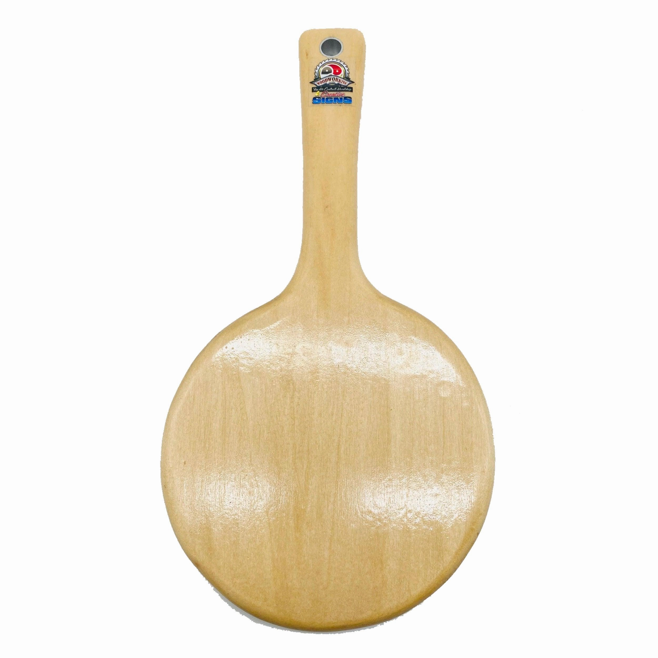 Small Round OTK Hardwood Spanking Paddle