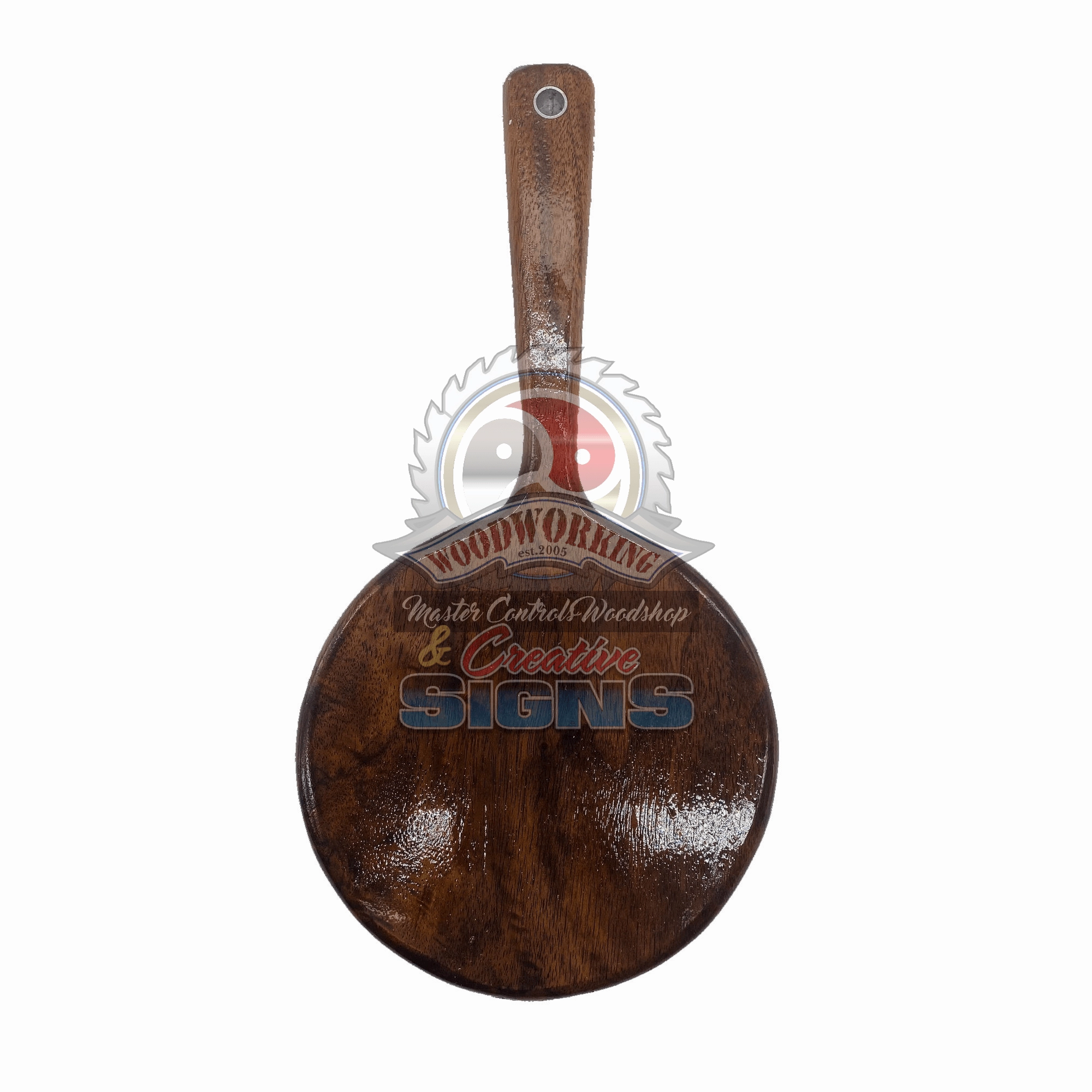 Small Round OTK Hardwood Spanking Paddle
