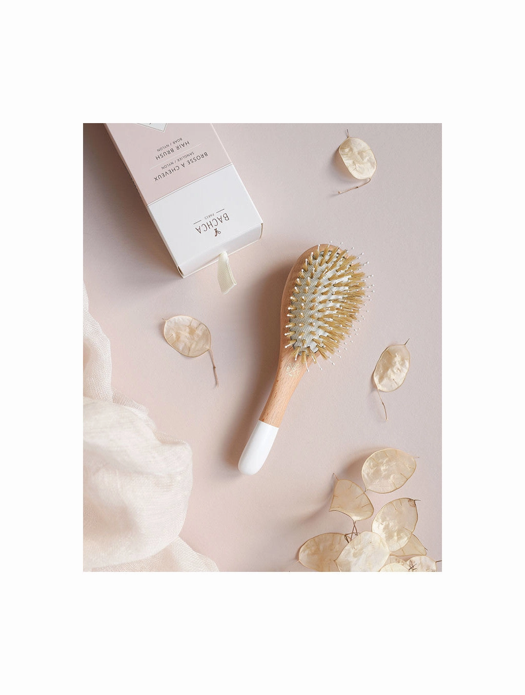 Small Wooden Detangling and Smoothing Brush