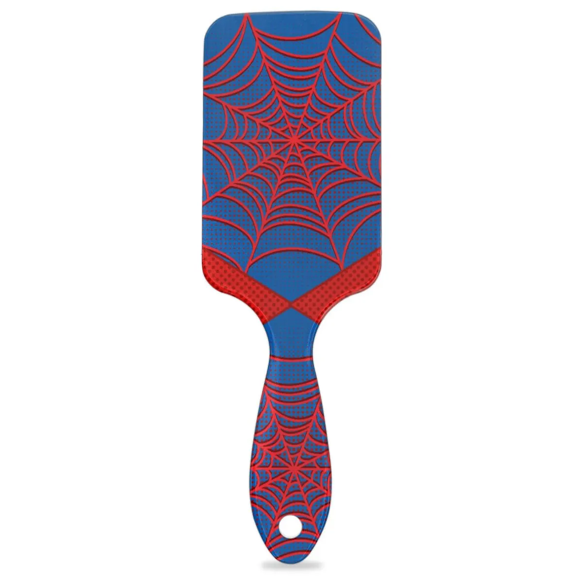 Spider Web Blue Kids Detangler Hair Brush Hairbrush for Boys Girls, Detangling Brush Smooth for Wet Dry Thin Long Curly Hair, Glide Through Tangles with Ease and Massage Scalp