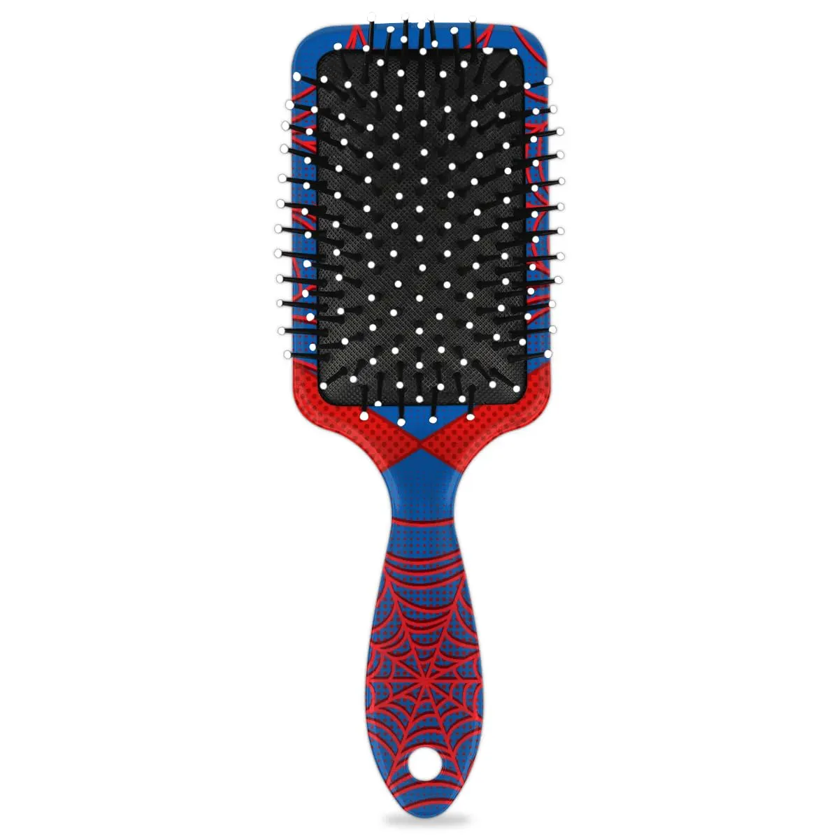Spider Web Blue Kids Detangler Hair Brush Hairbrush for Boys Girls, Detangling Brush Smooth for Wet Dry Thin Long Curly Hair, Glide Through Tangles with Ease and Massage Scalp