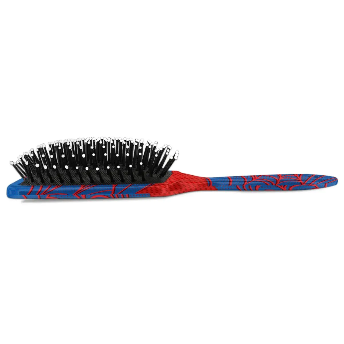 Spider Web Blue Kids Detangler Hair Brush Hairbrush for Boys Girls, Detangling Brush Smooth for Wet Dry Thin Long Curly Hair, Glide Through Tangles with Ease and Massage Scalp