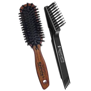 Spornette Deville Sculpting Hair Brush Bundle with Hair Brush Cleaner