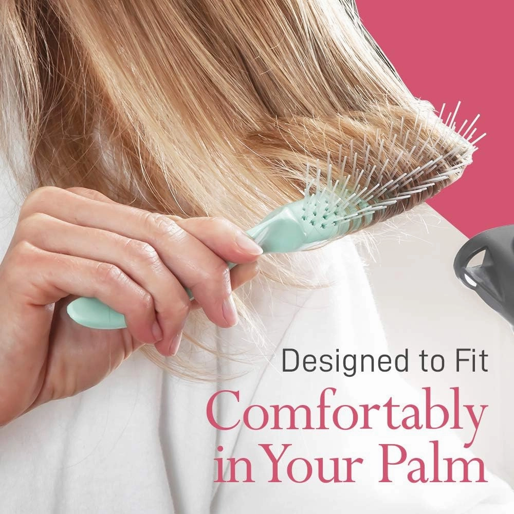 Stanley Home Products Essentials Style Glider Hairbrush – Detangles - Use on Wet or Dry Hair - Acute Bristles (Pewter)