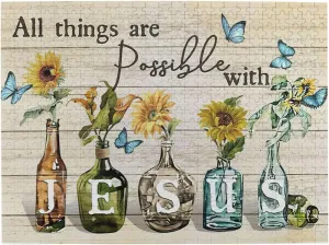 Sunflowers and Butterflies Jigsaw Puzzles God Inspirational Jigsaw Puzzles for Adults Animals and Plants Motivational Toy Educational Intellectual