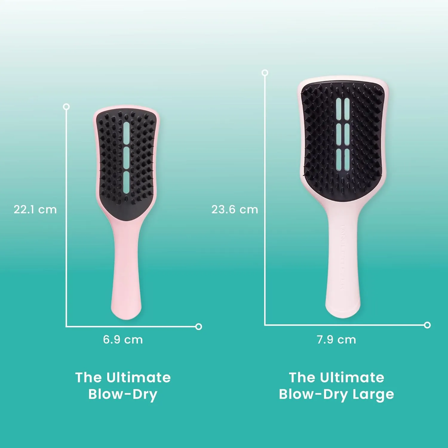 Tangle Teezer | Easy Dry & Go Vented Hairbrush for Wet Hair | Long & Wavy Hair | Adds Volume, Smoothness and Shine | Vented Brush Reduces Blow Dry Time | Tickled Pink