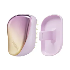 Tangle Teezer The Compact Styler Detangling Brush, Dry and Wet Hair Brush Detangler for Traveling and Small Hands, Sweet Lilac/Yellow Chrome (10301-081-3), 1.0 Count