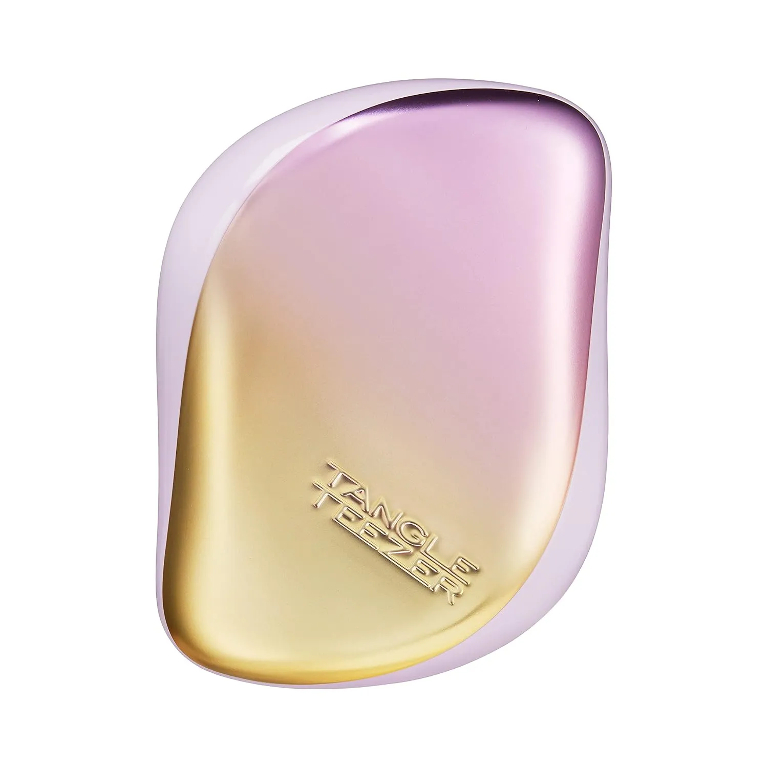 Tangle Teezer The Compact Styler Detangling Brush, Dry and Wet Hair Brush Detangler for Traveling and Small Hands, Sweet Lilac/Yellow Chrome (10301-081-3), 1.0 Count