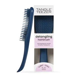 Tangle Teezer |The Naturally Curly Wet Detangler Hairbrush | Ideal for Curly 3C-4C Hair |Reduces Frizz & Cuts Detangling Time |Kind to Wet Hair | Designed for Curls & Coils | Galactic Blue