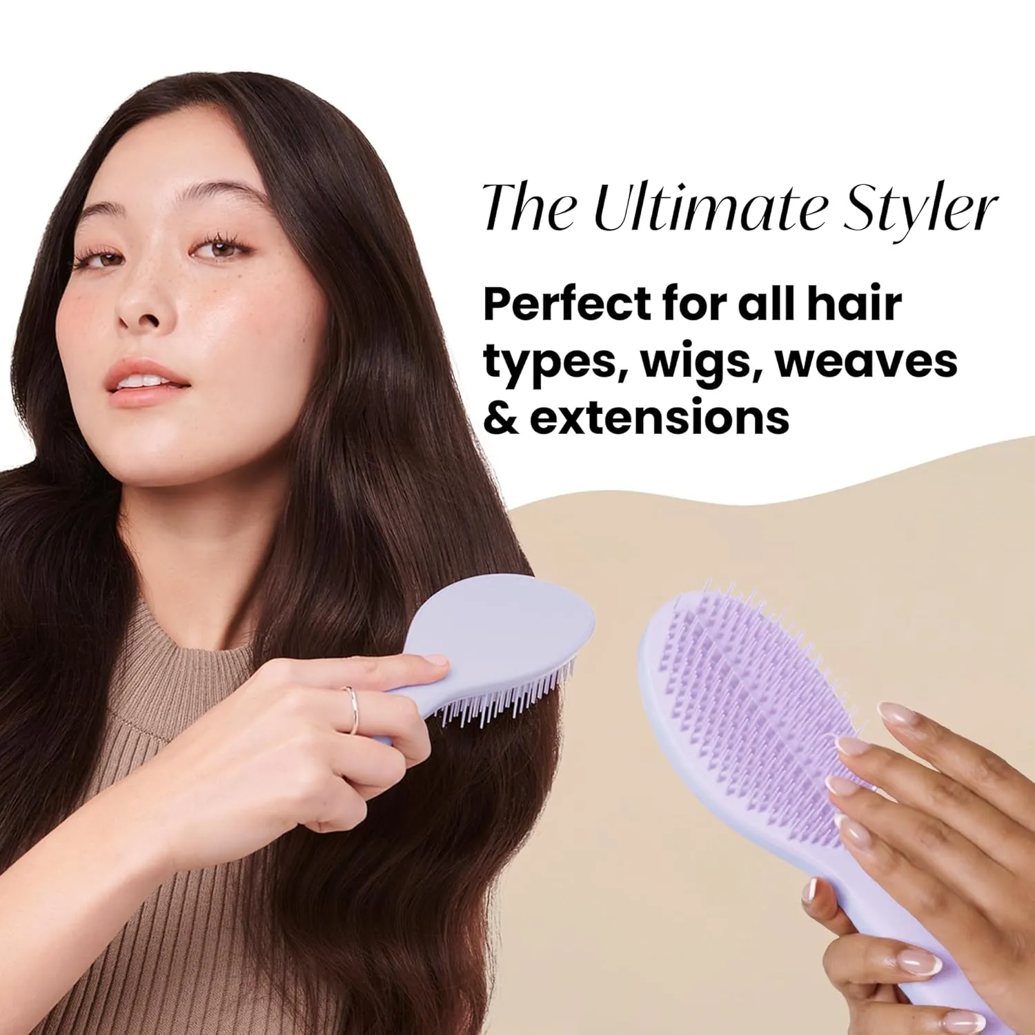 Tangle Teezer The Ultimate Styler Hair Styling Brush for Dry Styling, Maintains, Blends & Adds Volume, Texture & Shine, Lilac Cloud
