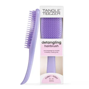 Tangle Teezer Ultimate Detangler Curly Hair Brush, Dry & Wet Hairbrush, Reduces Frizz & Breakage, for 3C to 4C Curly Hair Types, Purple Passion
