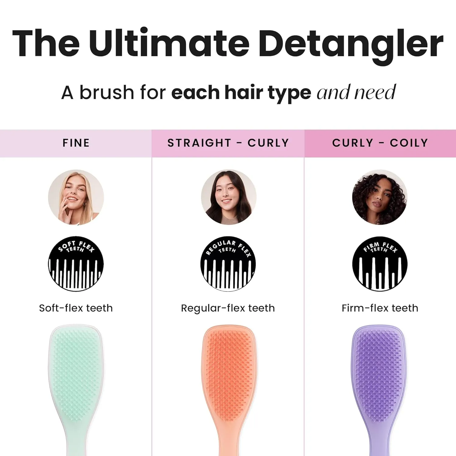 Tangle Teezer Ultimate Detangler Hairbrush for Wet & Dry Hair, Eliminates Knots & Reduces Breakage for All Hair Types, Amazon Exclusive Apricot
