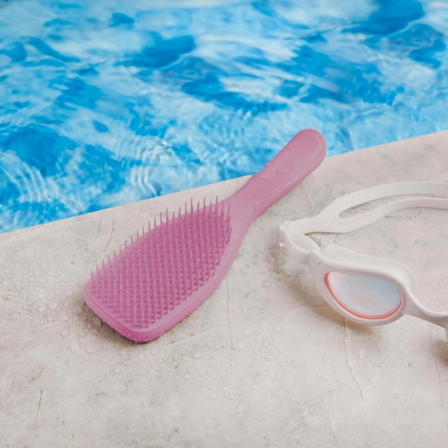 Tangle Teezer Ultimate Detangler Hairbrush for Wet & Dry Hair, Eliminates Knots & Reduces Breakage for All Hair Types, Amazon Exclusive Rosebud