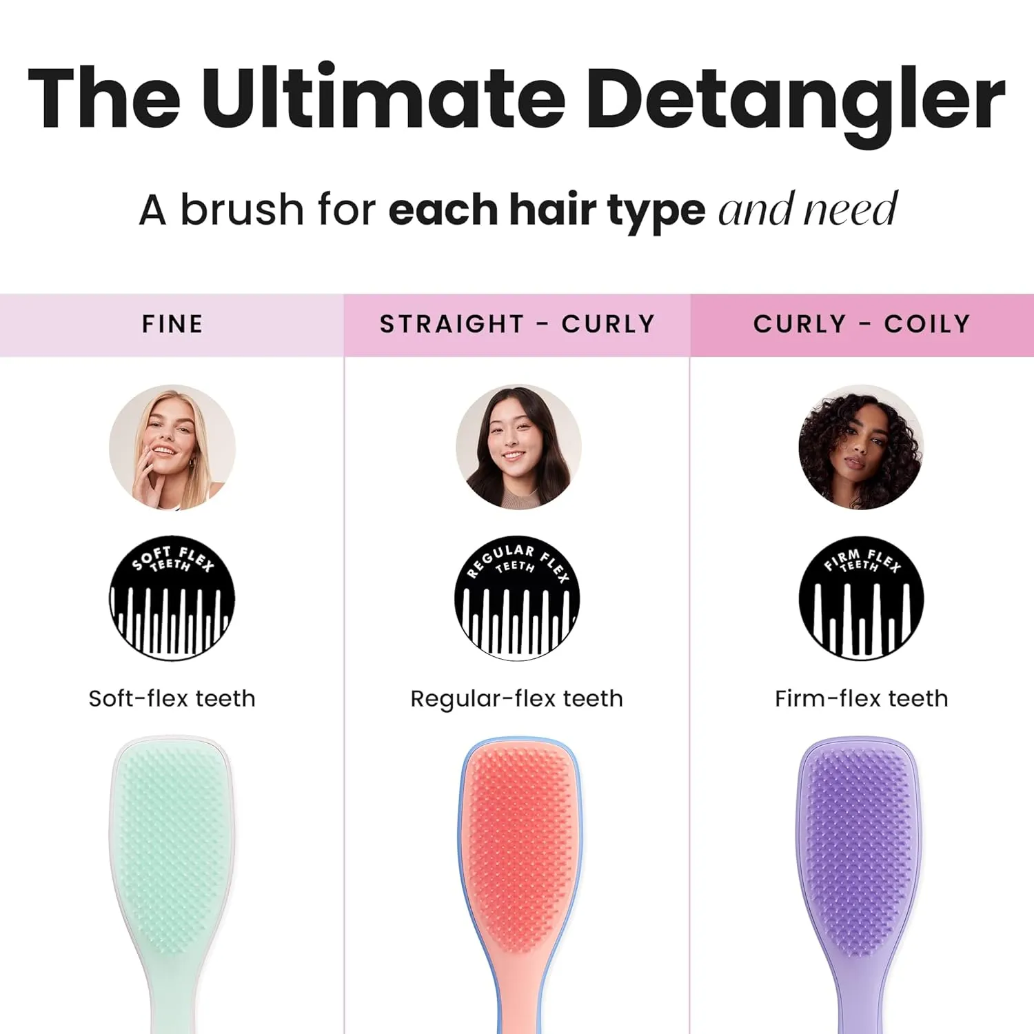 Tangle Teezer Ultimate Detangler Hairbrush for Wet & Dry Hair, Eliminates Knots & Reduces Breakage for All Hair Types, Apricot Blaze
