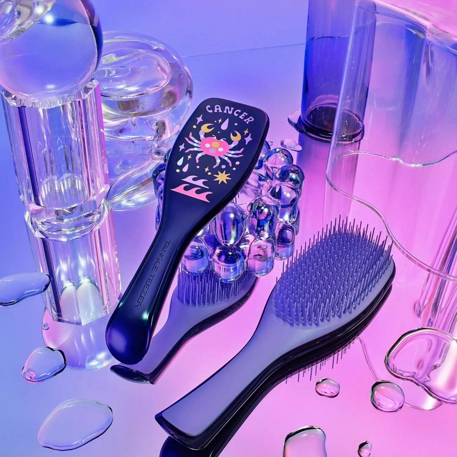 Tangle Teezer Zodiac Ultimate Detangler Hairbrush for Wet & Dry Hair, Eliminates Knots & Reduces Breakage for All Hair Types, Cancer