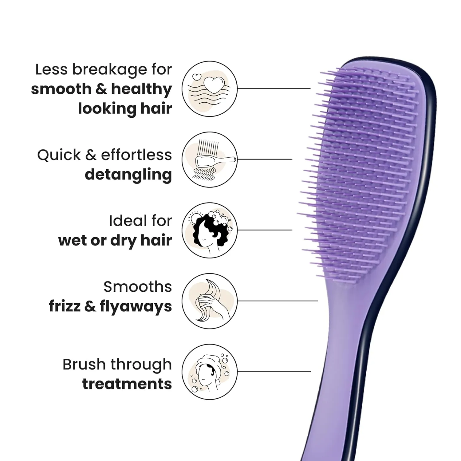 Tangle Teezer Zodiac Ultimate Detangler Hairbrush for Wet & Dry Hair, Eliminates Knots & Reduces Breakage for All Hair Types, Pisces