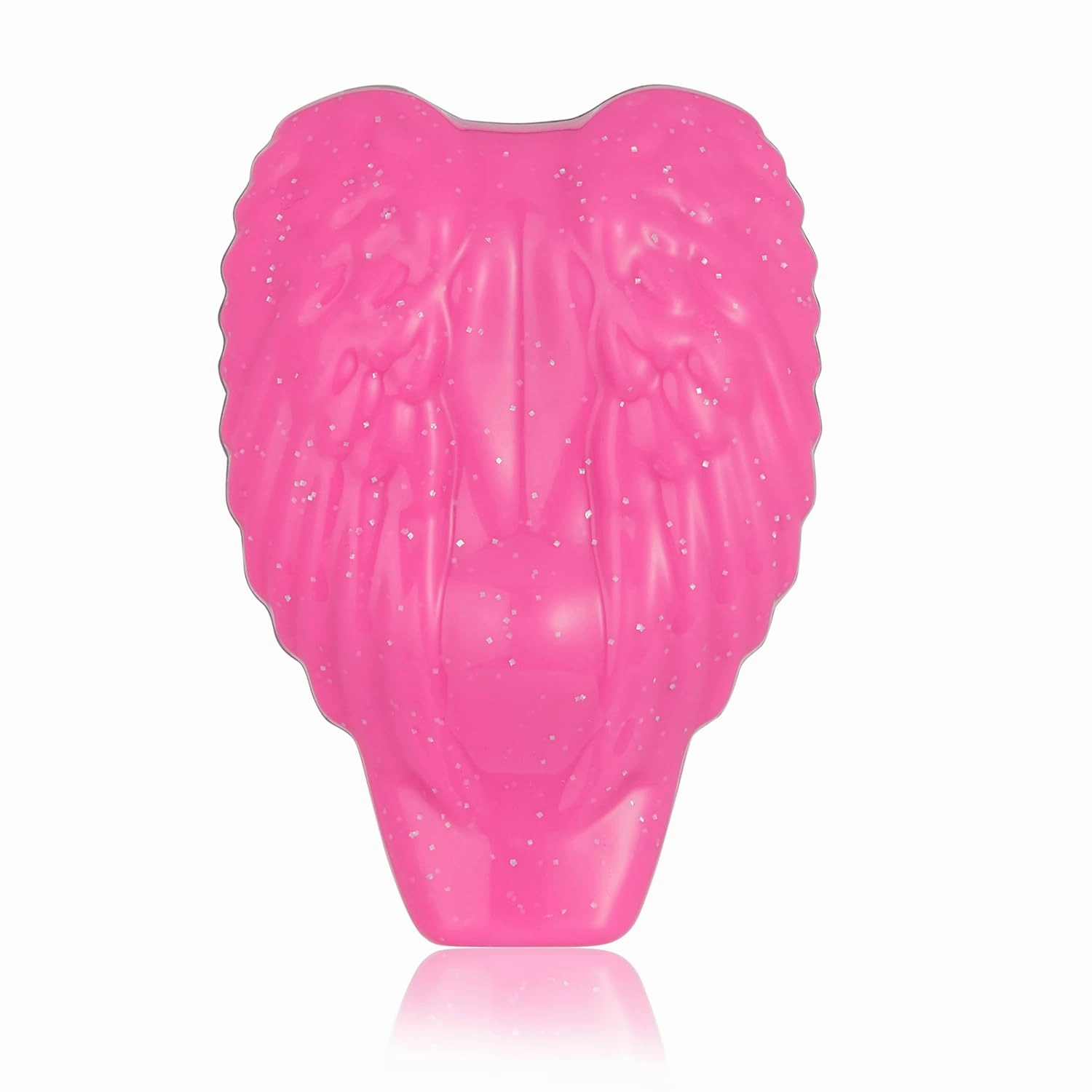 Tangle Angel Reborn Compact Pink Sparkle Detangling Hairbrush Made from Recycled Plastic Best Sustainable Eco-Friendly Detangler Comb for All Hair Types Thick Thin Wet Dry Women Girls Kids Travel