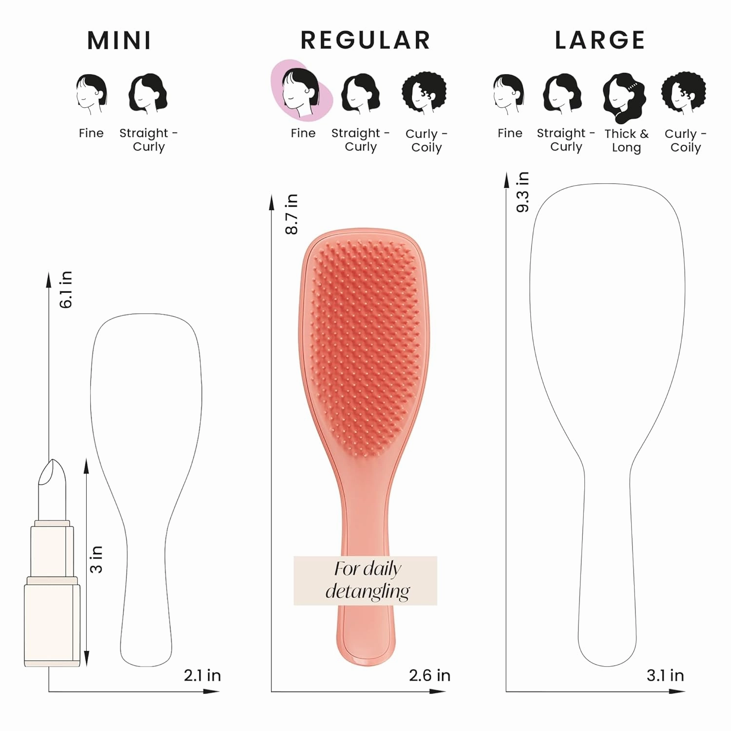 Tangle Teezer Fine & Fragile Ultimate Detangler Brush, Dry & Wet Hair Brush to Detangle & Reduce Breakage, Amazon Exclusive Sweet Cinnamon