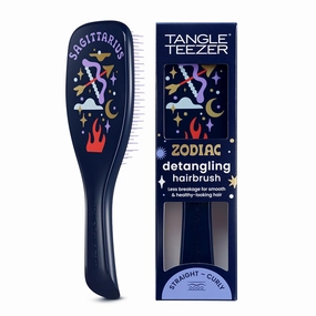 Tangle Teezer Zodiac Ultimate Detangler Hairbrush for Wet & Dry Hair, Eliminates Knots & Reduces Breakage for All Hair Types, Sagittarius