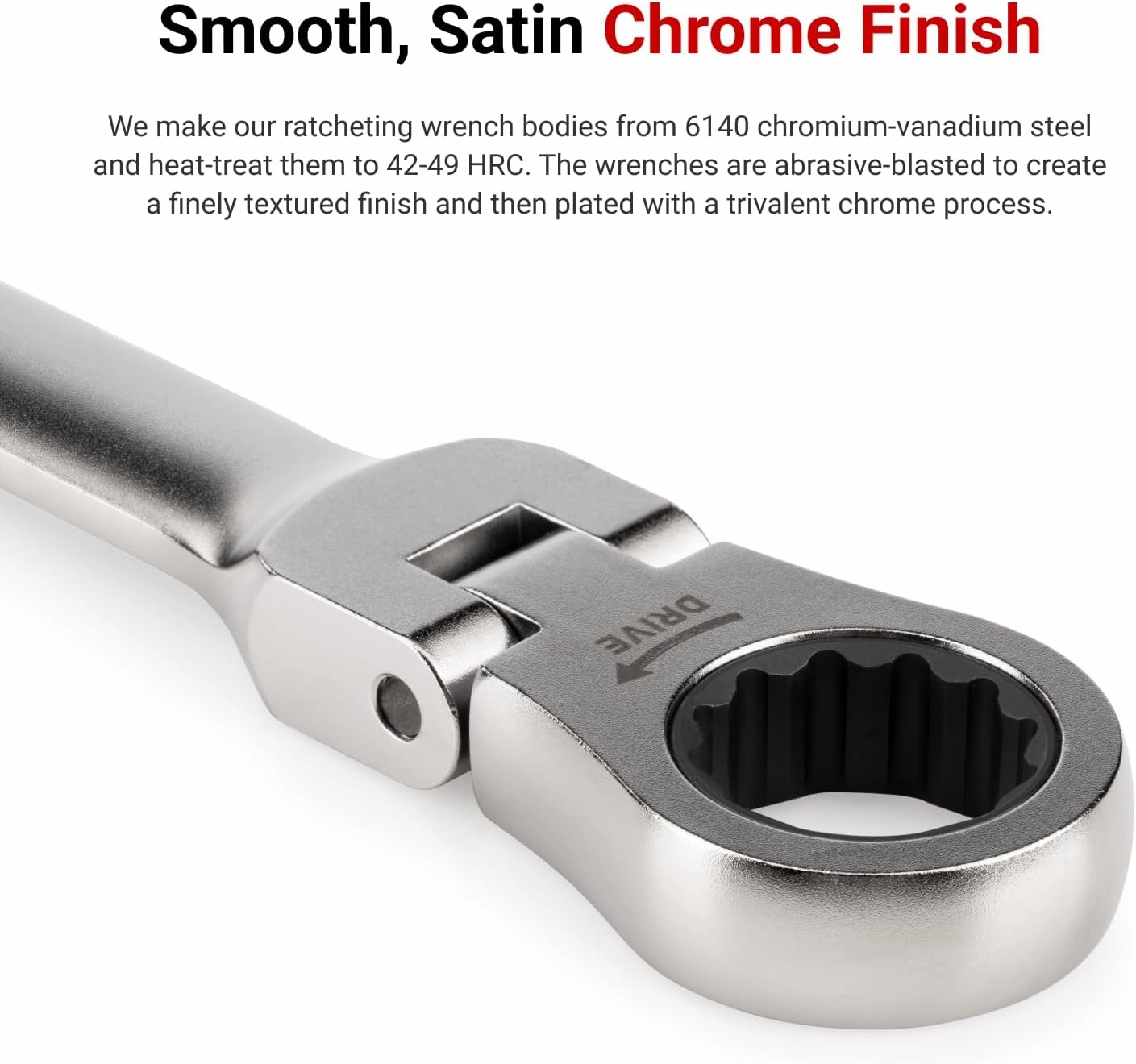 TEKTON Flex Head 12-Point Ratcheting Combination Wrench Set, 14-Piece (6-19 mm) | WRC95002