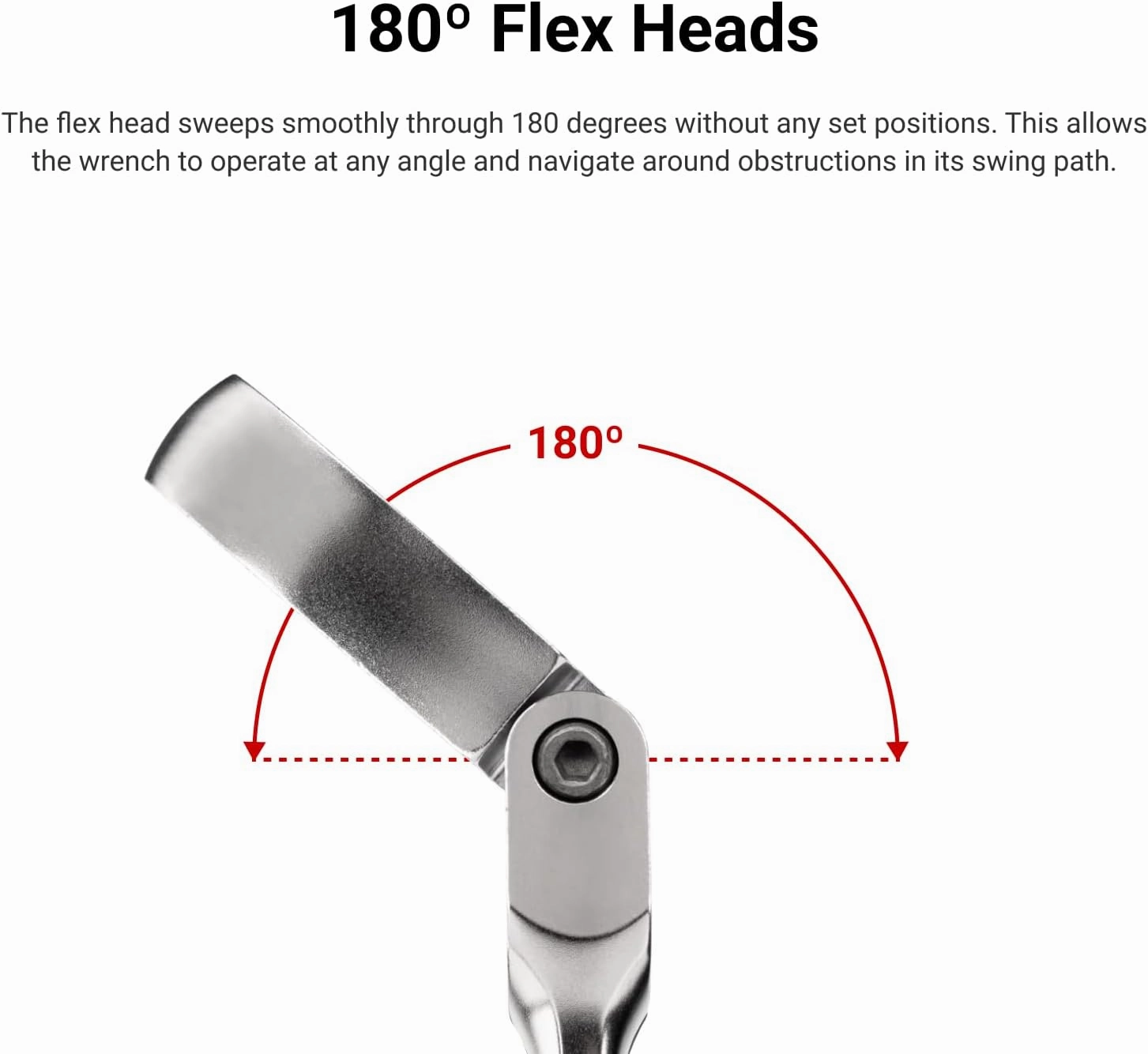 TEKTON Flex Head 12-Point Ratcheting Combination Wrench Set, 14-Piece (6-19 mm) | WRC95002