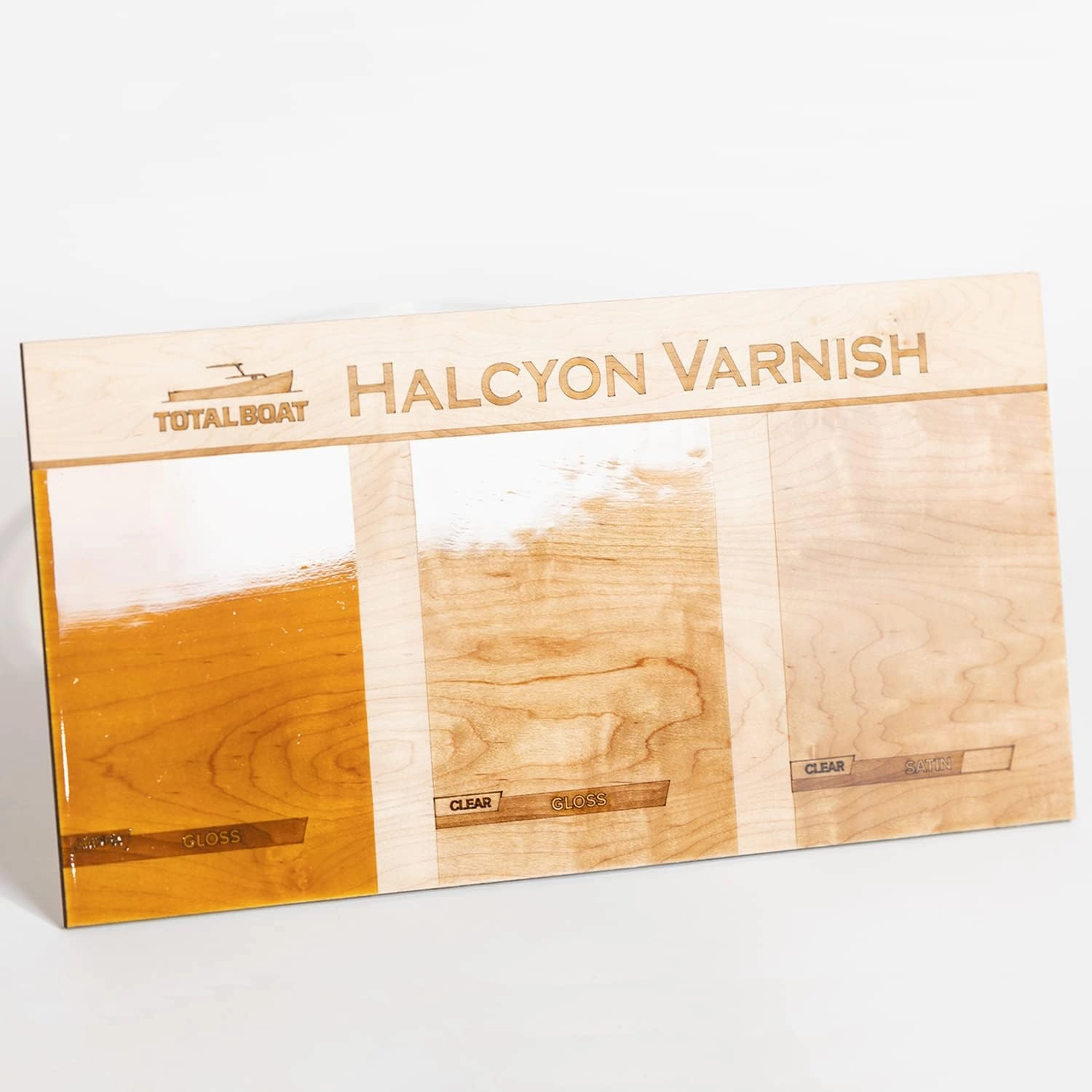 TotalBoat-520605 Halcyon Marine Varnish | Water-Based Polyurethane Wood Finish | Clear Satin UV Protection for Interior and Outdoor Use (Clear Satin, Quart)
