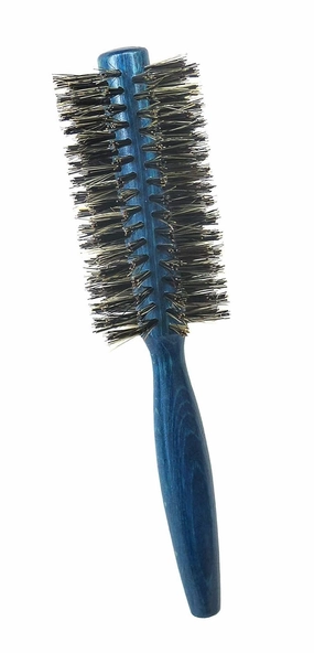 Tredoni 2.2" 100% Natural Boar-Bristle Round Hairbrush - Extra Firm Blow-Dry Hairbrush (55 mm = 2.2 inch)