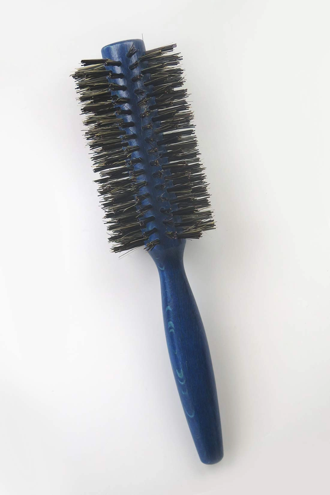 Tredoni 2.4" 100% Natural Boar-Bristle Round Hairbrush - Extra Firm Blow-Dry Hairbrush (60 mm = 2.4 inch)