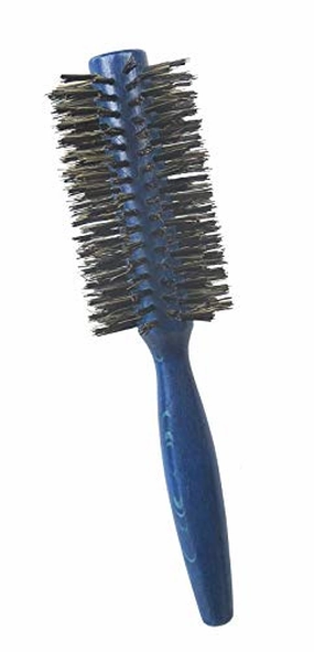 Tredoni 2.4" 100% Natural Boar-Bristle Round Hairbrush - Extra Firm Blow-Dry Hairbrush (60 mm = 2.4 inch)