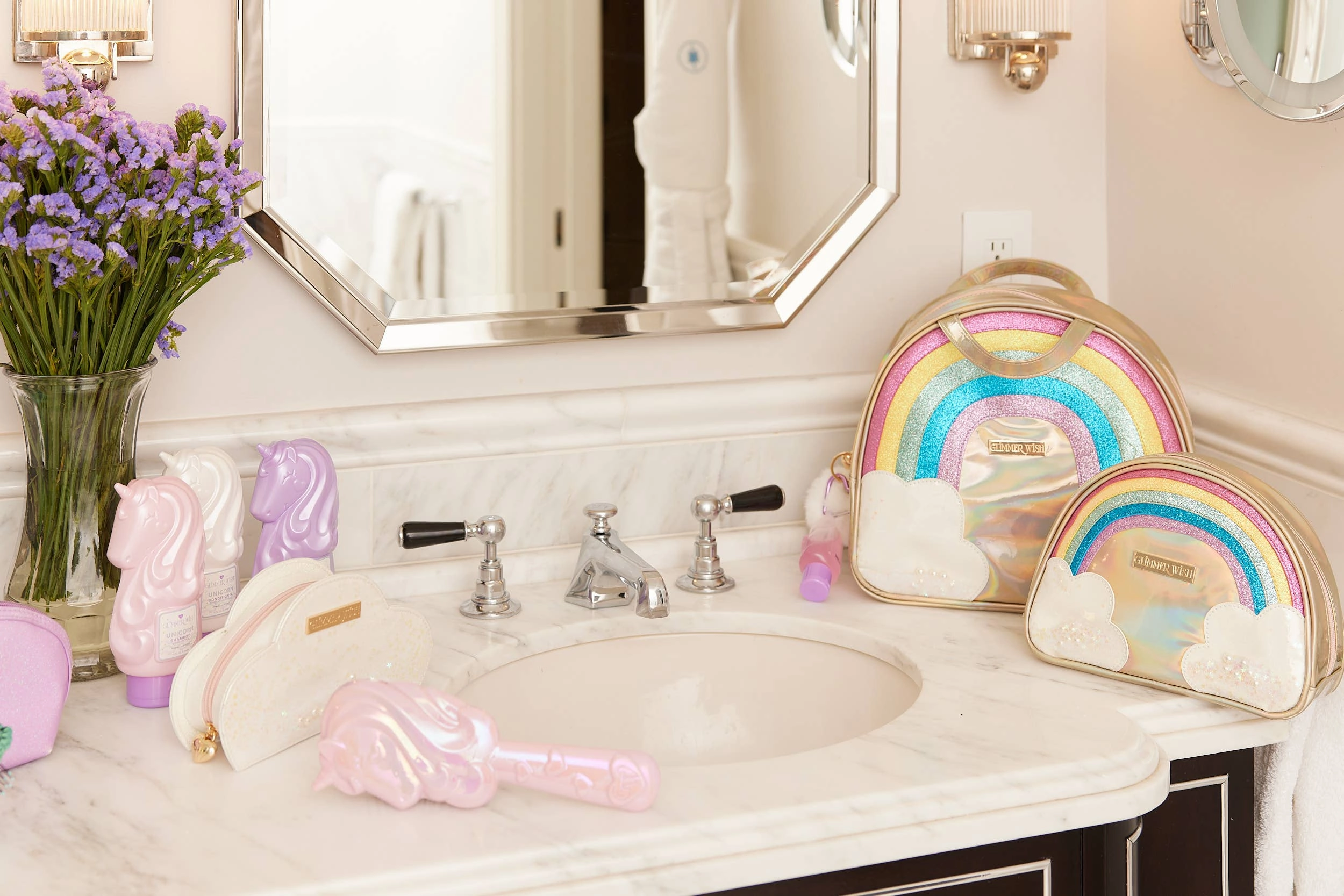 Unicorn Hair Detangler Brush For Kids