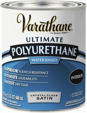Varathane 200241H Water-Based Ultimate Polyurethane, Quart, Satin