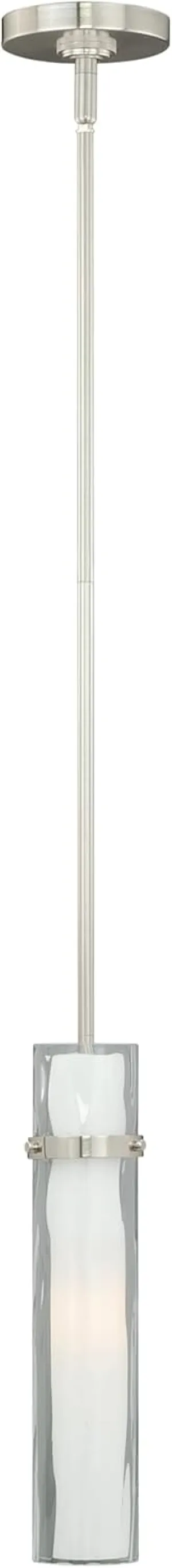 VAXCEL Vilo Satin Nickel Mini Pendant Ceiling Light White Glass