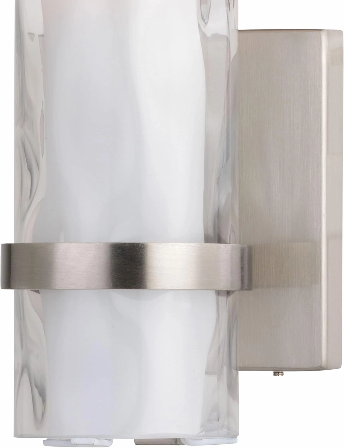 VAXCEL Vilo 1 Light Satin Nickel Bathroom Wall Fixture