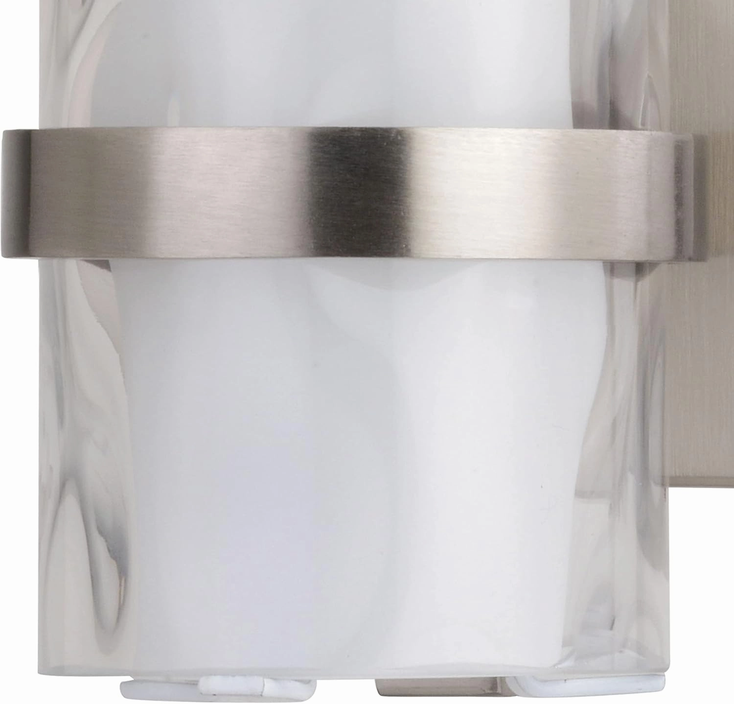 VAXCEL Vilo 1 Light Satin Nickel Bathroom Wall Fixture