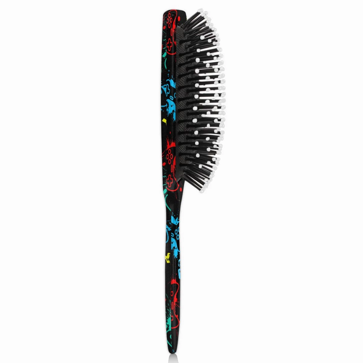 Video Game Hair Brush for Kids Girls Boys, Wet Dry Detangling Hair Brush Soft Bristle Hair Brushes Paddle Hairbrush for All Hair Types Women Men