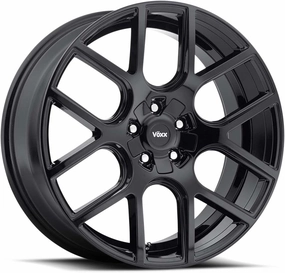 Voxx LAGO Gloss Black Wheel with Painted Finish (18 x 8. inches /5 x 112 mm, 40 mm Offset)