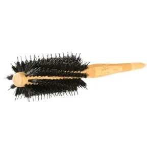 WEN by Chaz Dean Deluxe Boar Bristle Hair Brush Round - For Blow Out & Blow Drying, For Women & Men, Great for Bangs, Round Styling Hairbrush, Nylon Bristles - Small