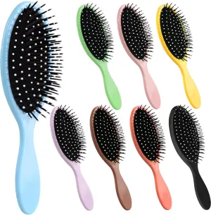 Wet Brush Detangling Brush - 8 Pcs Detangler Brush with Soft Bristles Glide Through Tangles, Wet & Dry Travel Hairbrush for All Hair Types,for Women, Men, Straight & Curly Hair