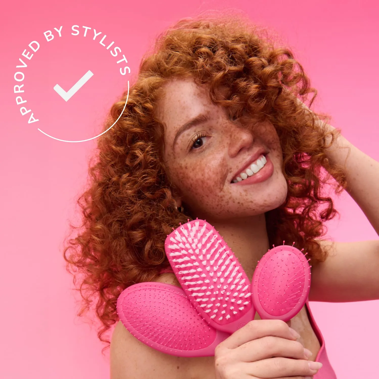 Wet Brush Detangling Brush, Original Detangler (Pink & Purple, 2 Pack), Wet & Dry Tangle-Free Hair Brush for Women & Men, No Tangle, Soft and Flexible Bristles for Straight, Curly and Thick Hair